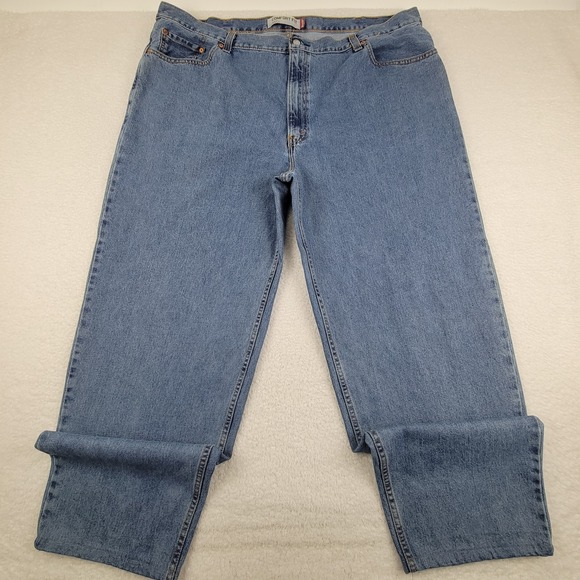 Levis 560 Jeans Mens 46x32 Blue Comfort Fit Loose Tapered Leg Denim Pants‎ Y2k - Picture 1 of 11